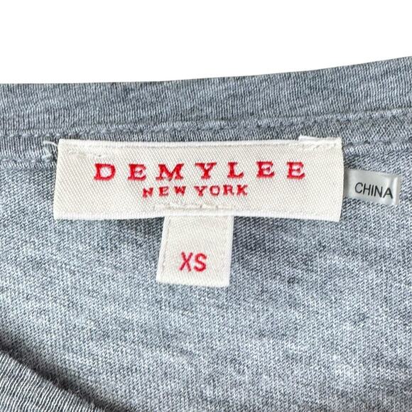 Demylee Heather Gray Long Sleeve Cropped Round Neckline Lightweight Casual Top - Picture 10 of 11